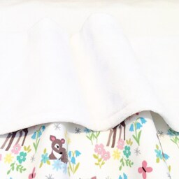 Baby Blanket - Luxurious Cotton & Plush Newborn Nursery, Stroller, Car Cute Deers Fawn Woodland Animals - thumbnail 3