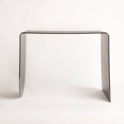 Asymmetrical Metal Side Table Minimal Industrial Bedside Table - thumbnail 2