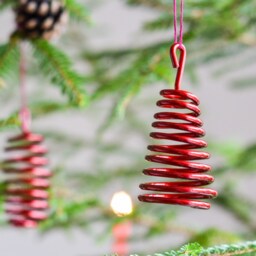 Red Christmas Bell, Decorations, Tree Decoration For Inside Or Outside, Light & Safe Chrismtas Toy, Family - thumbnail 2