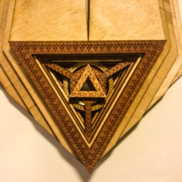 Healing Hands Mandala Sacred Geometry Meditation Laser Cut Wood Art - thumbnail 4