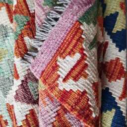 Kilim Rug Multicolour, Handmade Artisan Afghan Turkish Scandinavian Navajo Bohemian Flatweave Natural Wool 120x86 cm - thumbnail 4