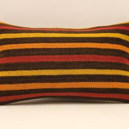 Vintage Turkish Kilim Pillow Throw Pillow Accent Sofa Lumbar Covers 12X20 in - 30 X 50 cm 4Oef-585 - thumbnail 2