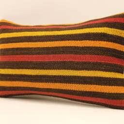 Vintage Turkish Kilim Pillow Throw Pillow Accent Sofa Lumbar Covers 12X20 in - 30 X 50 cm 4Oef-585 - thumbnail 3