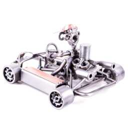 Handmade Go Kart Figurine Gift For Car Enthusiasts Boyfriend Nad Father Racing Fans - thumbnail 2