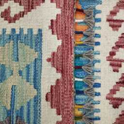 Runner Rug Classic, Handmade Artisan Afghan Turkish, Scandinavian, Navajo, Bohemian, Wool Flatweave Multicolour Kilim 199x69 cm - thumbnail 3