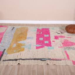 Vintage Boujaad Rug, Authentic Moroccan Rug 5x8 Ft - thumbnail 3