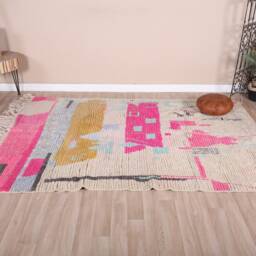 Vintage Boujaad Rug, Authentic Moroccan Rug 5x8 Ft - thumbnail 2