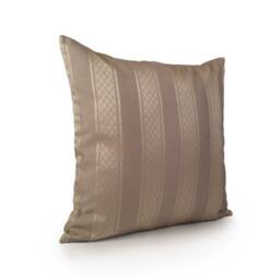 Light Tan - Beige & Pillow, Throw Pillow Cover, Decorative Pillowcase, Cushion Trendy Accent Silk Blend, Striped - thumbnail 2