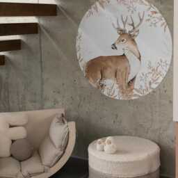 Deer Wall Sticker Nature Nursery Decor, Peel & Stick - thumbnail 4