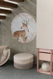 Deer Wall Sticker Nature Nursery Decor, Peel & Stick - thumbnail 1