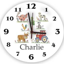 Personalised Boys Clock, Room Clocks, Silent, 2 Sizes, More Designs - thumbnail 3