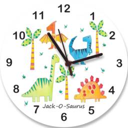 Personalised Boys Clock, Room Clocks, Silent, 2 Sizes, More Designs - thumbnail 2