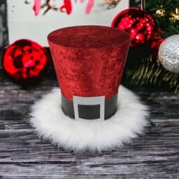 Santa Claus Top Hat Christmas Tree Topper Old World Holiday Decor