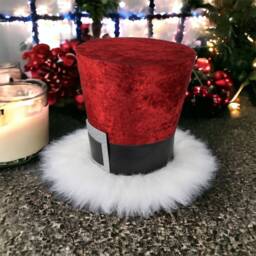 Santa Claus Top Hat Christmas Tree Topper Old World Holiday Decor - thumbnail 2