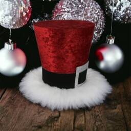 Santa Claus Top Hat Christmas Tree Topper Old World Holiday Decor - thumbnail 3