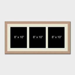 "Multi Photo Picture Frame - Holds 3 8""x10" - thumbnail 2