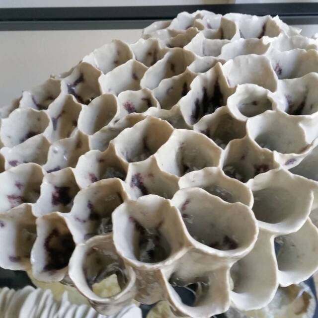 Porcelain Coral Sculpture - image 1
