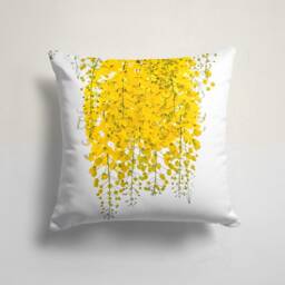 Yellow Cushion Cover/Yellow Flower Pillow Case/Spring Breeze Living Room Cover/Decorative Case/Yellow Garden Decor - thumbnail 3
