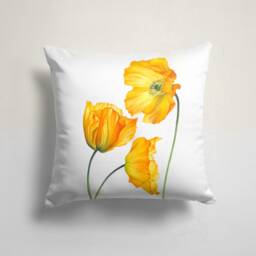 Yellow Cushion Cover/Yellow Flower Pillow Case/Spring Breeze Living Room Cover/Decorative Case/Yellow Garden Decor - thumbnail 2