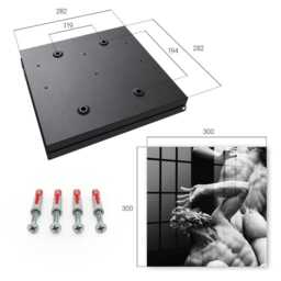 stone Emotions Wall Mounted Key Cabinet, Black Box For Wall, Classic Art, Lovers Of Classical Art - thumbnail 4