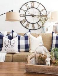 Personalized Linen Monogram Pillow Cover Farmhouse Decor - thumbnail 2