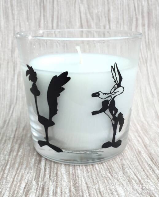 Wile E Coyote & Road Runner Candle, Retro, Childhood Memories, Christmas, Birthday Gift - image 1