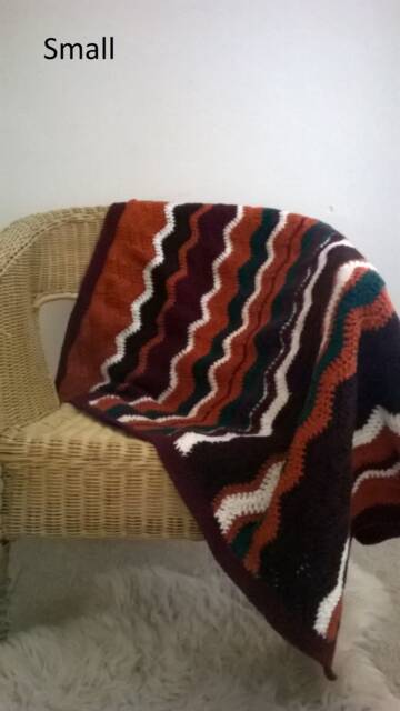 Crochet Striped Lap Blanket - image 1
