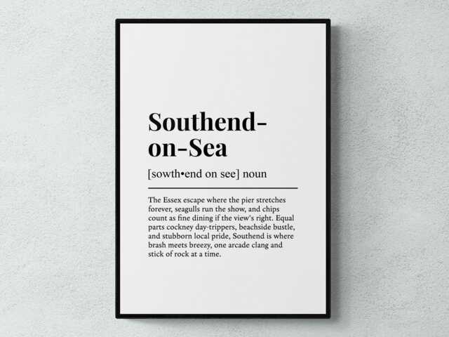 Southend-On-Sea Funny Definition Essex Gift Wall Art Print - image 1