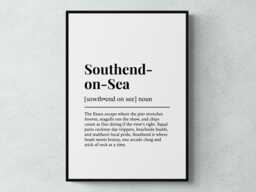 Southend-On-Sea Funny Definition Essex Gift Wall Art Print - thumbnail 1