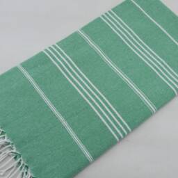 "Turkish Peshtemal, Green Towel, Peshtemal Towel, Turkish Towel, 40""x70" - thumbnail 3