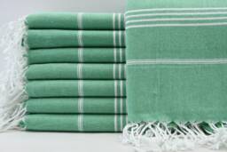 "Turkish Peshtemal, Green Towel, Peshtemal Towel, Turkish Towel, 40""x70"