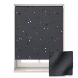 Dark Starry Sky Roller Blind, Night Star Patterned Children's Made To Measure