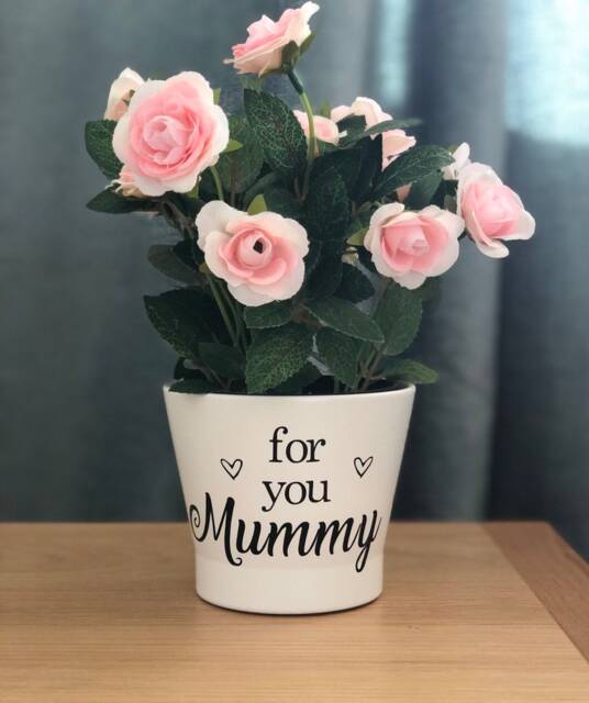 "Personalised Flower Plant Pot ""For You Mummy" - image 1