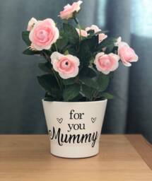"Personalised Flower Plant Pot ""For You Mummy" - thumbnail 1