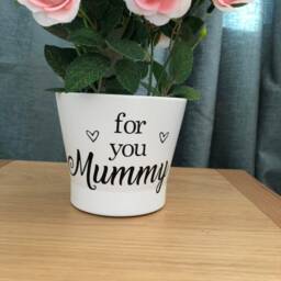 "Personalised Flower Plant Pot ""For You Mummy" - thumbnail 2