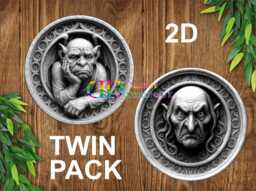 Gargoyle Sign, Vampire Sign, Garden Ornament, Metal Wall Art, D??cor, Gardener Gift, Outdoor Decoration - thumbnail 1