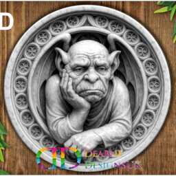 Gargoyle Sign, Vampire Sign, Garden Ornament, Metal Wall Art, D??cor, Gardener Gift, Outdoor Decoration - thumbnail 3