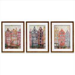 Amsterdam Damrak Framed Art Print Trio - thumbnail 4