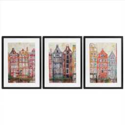 Amsterdam Damrak Framed Art Print Trio - thumbnail 1