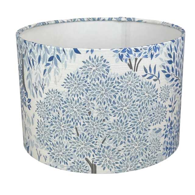 Handmade Drum Lampshade Somerset Blue Lampshades, Bedside Lamp, Ceiling Lamp Shade, Shade, Table - image 1