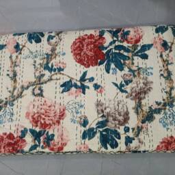 Indian Kantha Quilt, Bedspread, Kantha Blanket, Perfect Bed Matching Bedcover, Home Decor Quilt, Queen Size Quilt, Throws, Gift For Him - thumbnail 3