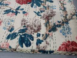 Indian Kantha Quilt, Bedspread, Kantha Blanket, Perfect Bed Matching Bedcover, Home Decor Quilt, Queen Size Quilt, Throws, Gift For Him - thumbnail 1