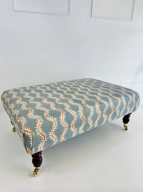 Coffee Table Footstool in Linwood Helter Skelter - image 1