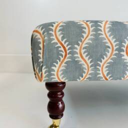 Coffee Table Footstool in Linwood Helter Skelter - thumbnail 4