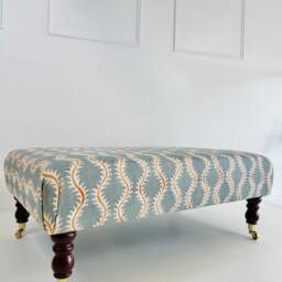Coffee Table Footstool in Linwood Helter Skelter - thumbnail 3