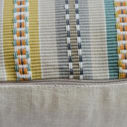 Summer Stripe Pillow Cover, Coastal Decor, Beach Handmade Cover - thumbnail 2