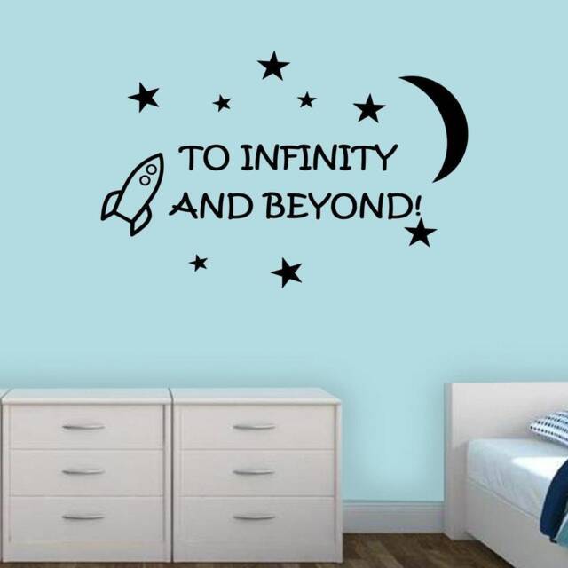 To Infinity & Beyond - Nursery Wall Decals For Boys Room Kids Vinyl Art Quotes Vwaq - image 1
