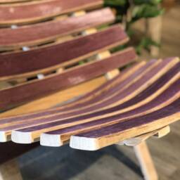 Deck Chair Made From Wine Barrel Staves - thumbnail 3