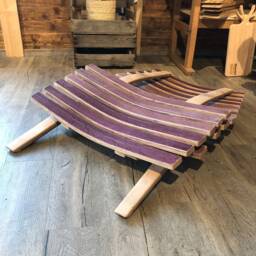 Deck Chair Made From Wine Barrel Staves - thumbnail 4