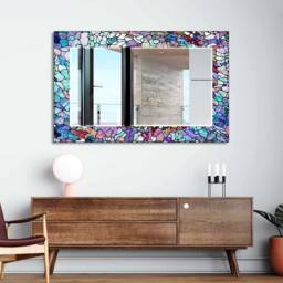 Mirror Wall Decor, For Bathroom, Entryway Hallway Mirror, Luxury Home Living Room Decorative On Tempered Glass - thumbnail 2